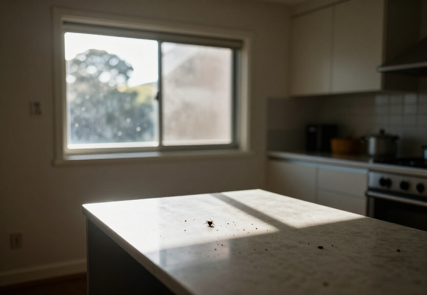 Cockroaches in wall cavity of a Point Piper home before removal